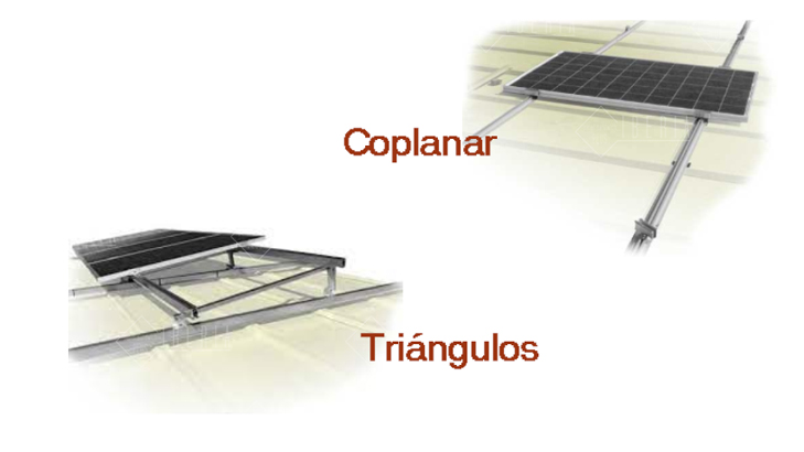 tipos de estructura paneles solares