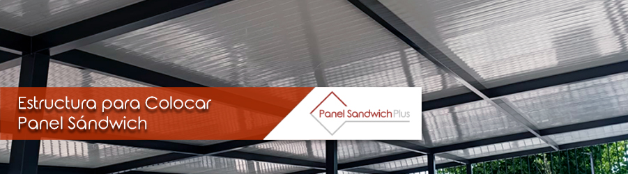 Estructura para Colocar Panel Sándwich