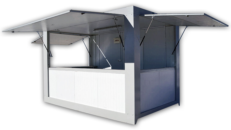 kiosko de panel sandwich