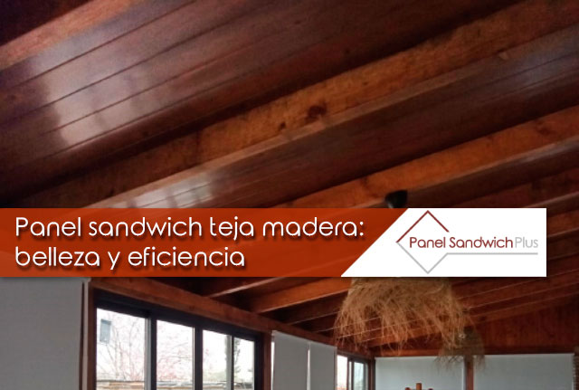 Panel Sandwich Teja/madera (metro)